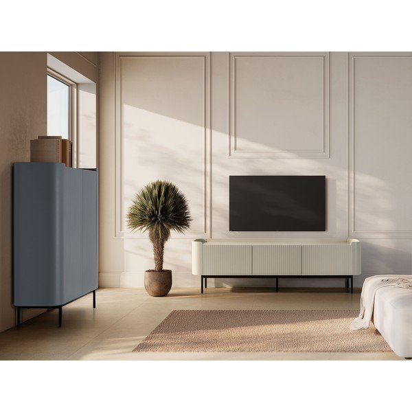 Сиво-синьо шкафче 100x140x40 cm Willa – MOME-image-1