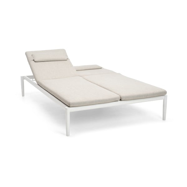 Кремав метален градински шезлонг Switch - Diphano-image-2