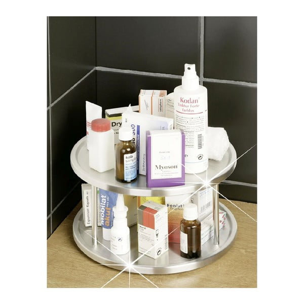 Органайзер от неръждаема стомана Wenko Turn Duo, ø 26,5 cm -image-2