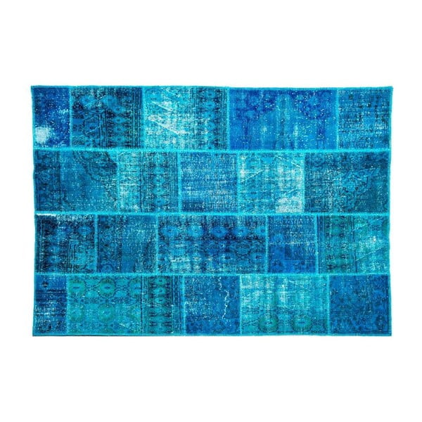 Vlněný koberec Allmode Dark Turkuaz, 200x140 cm