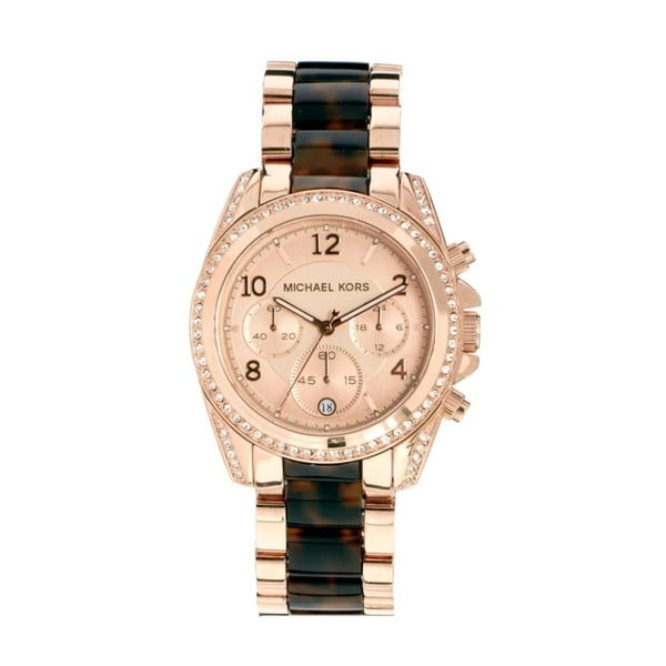 Дамски часовник в розово злато Tiger - Michael Kors