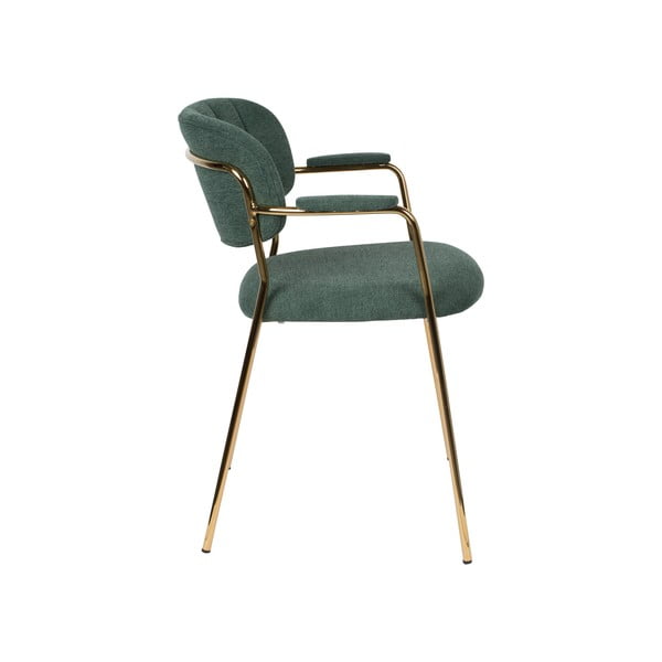 Тъмнозелени трапезни столове в комплект от 2 Jolien - White Label-image-3