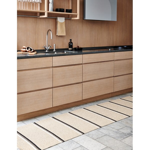 Бежов килим за открито и закрито 70x90 cm Olle Mud Beige – Pappelina-image-1