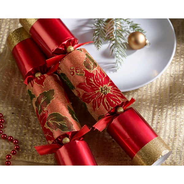 Коледни крекери в комплект от 6 бр. Glittery Poinsettia – Robin Reed-image-1