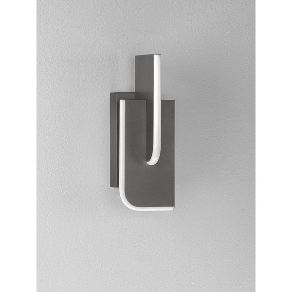 Светлосива метална LED затъмняваща се стенна лампа Totem – Nova Luce-image-3