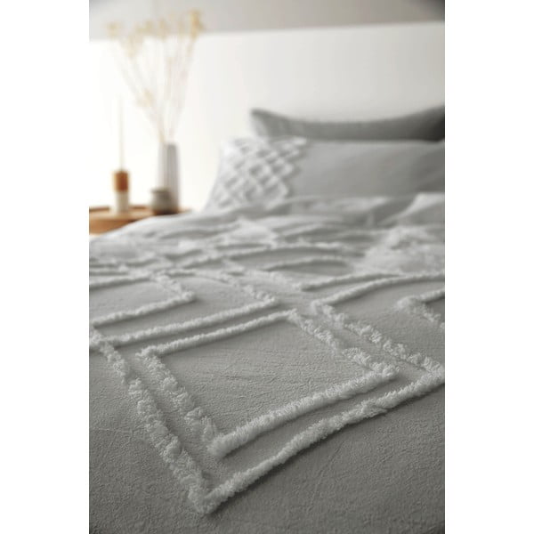 Сиво памучно спално бельо Diamond, 200 x 200 cm - Pineapple Elephant-image-2