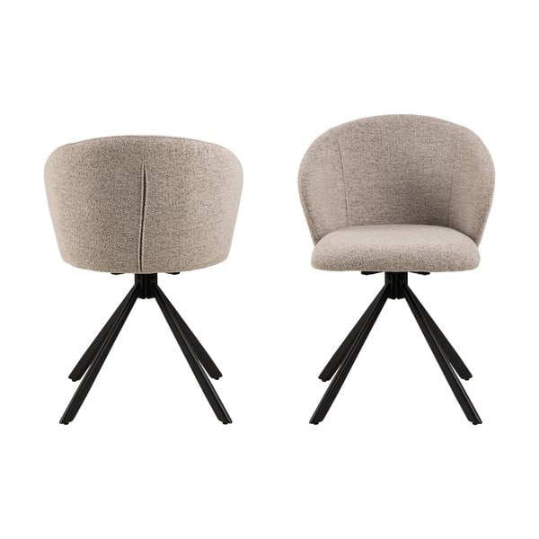 Бежови трапезни столове в комплект от 2 броя Pippa - Actona-image-4