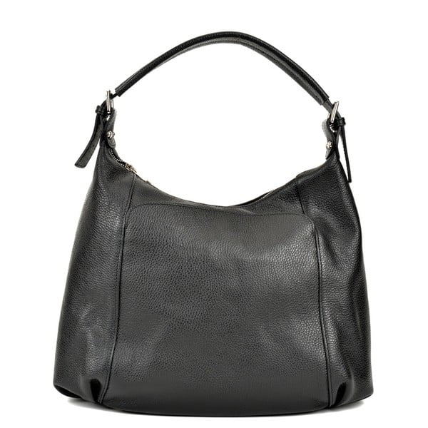 Черна кожена чанта Francesca Mula - Renata Corsi