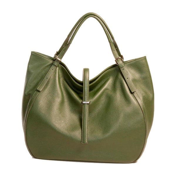 Zelená kabelka z pravé kůže Andrea Cardone Luca