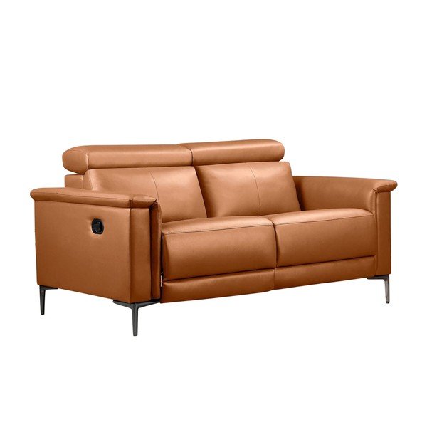 Кафяв диван от изкуствена кожа 160 cm Lund – Støraa-image-2