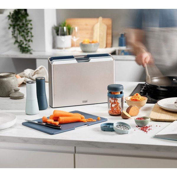 Комплект от 2 сини мелнички за сол и пипер Milltop Sky - Joseph Joseph-image-2