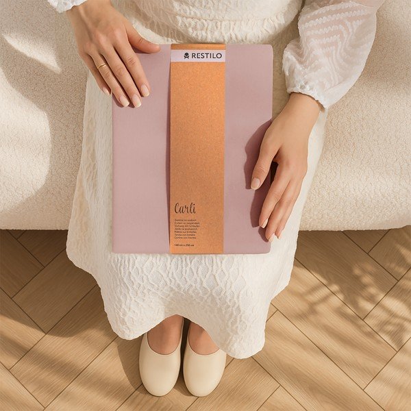 Сиво-розово dimout перде 200x250 cm Carli – Restilo-image-4