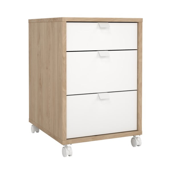 Шкаф в дъбов декор в бял и естествен цвят 41x61 cm Sign - Tvilum-image-2