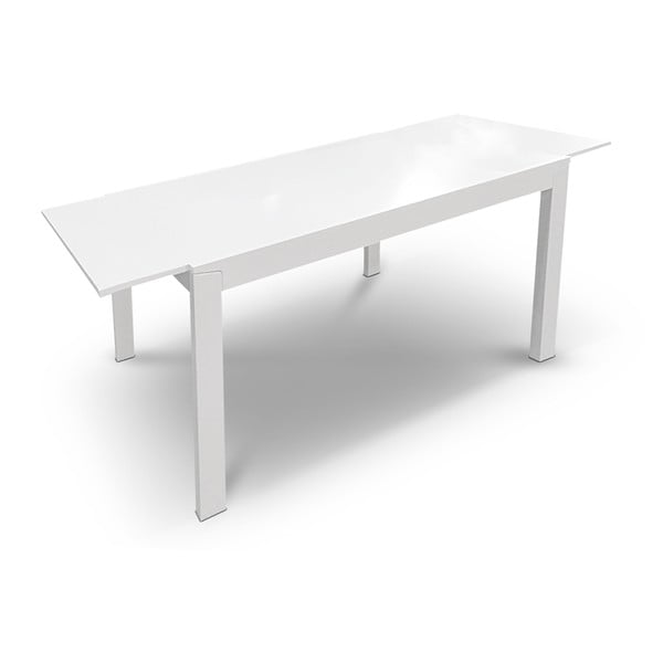 Rozkládací jídelní stůl Ghost, 120-164 cm, bílý