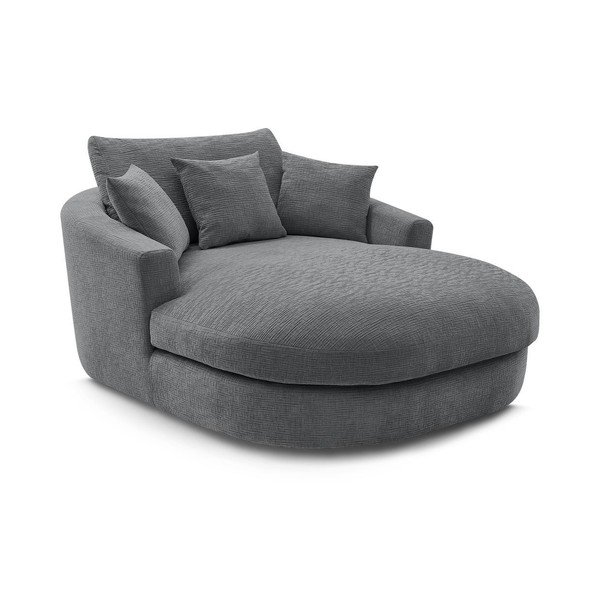 Сиво шенилово кресло Belem – Bobochic Paris