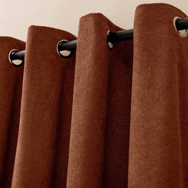 Теракотено перде от букле 140x260 cm Winona – douceur d'intérieur-image-2