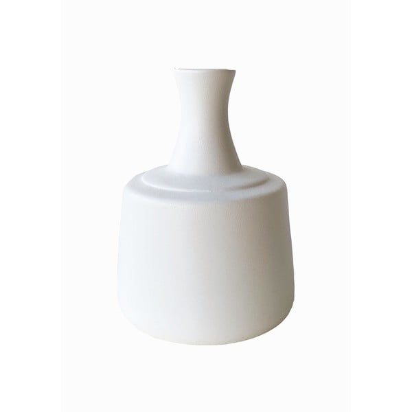 Бяла овална ваза Carafe - Rulina