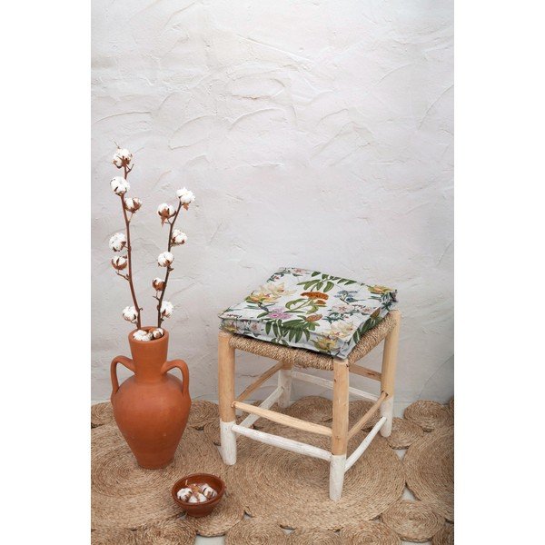 Възглавница за сядане с лен , 37 x 37 cm Jara - Tierra Bella-image-1