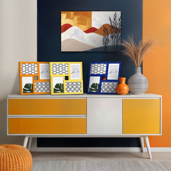 Жълта рамка висяща 27x27 cm – knor-image-1