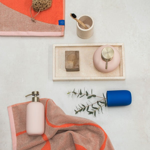 Оранжеви/светлокафяви кърпи в комплект от 2 броя от органичен памук 50x90 cm Nova Arte - Mette Ditmer Denmark-image-2