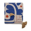 Синьо  одеяло 130x160 cm Eviaya – Bloomingville