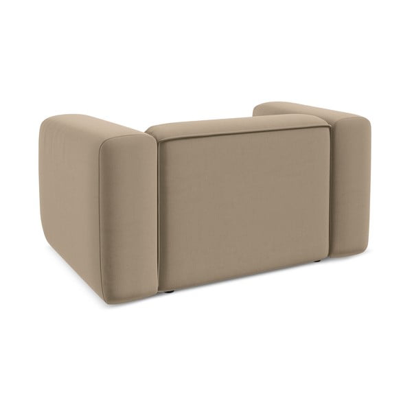 Бежово кадифено кресло Ekahi – Makamii-image-4