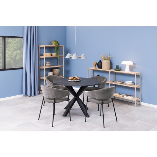 Библиотека от декор от дъб  в естествен цвят 169x88x30 cm Braidwood – Actona-image-4