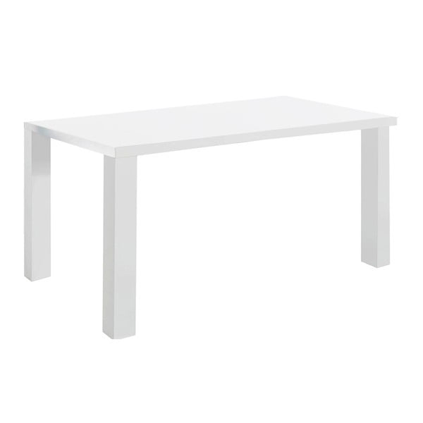 Lesklá bílý jídelní stůl 13Casa Nake, 120 x 95 cm