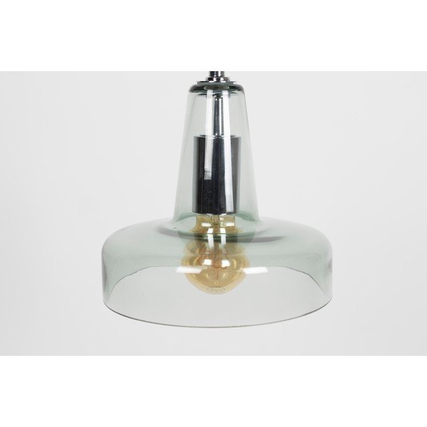 Зелена висяща лампа със стъклен абажур ø 20 cm Anshin - White Label-image-2