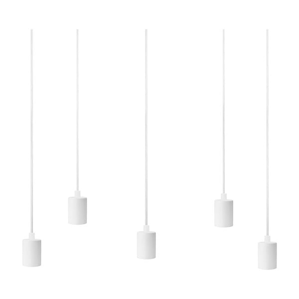 Бяла висяща лампа с пет рамена Basic Cero - Sotto Luce-image-2