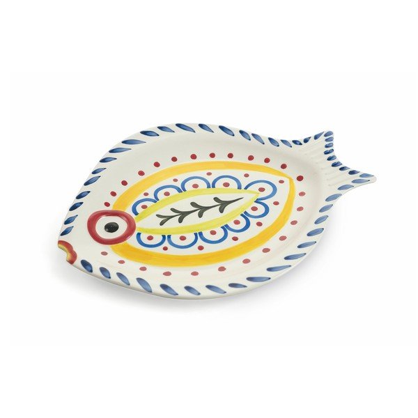 Комплект от 4 доломитни чинии във формата на риба Sashimi Fish - VDE Tivoli 1996-image-1