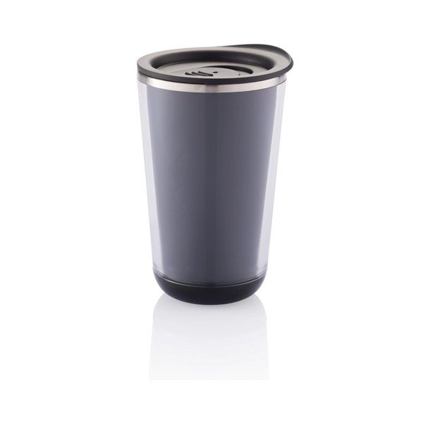 Černý cestovní hrnek XD Design Dia, 400 ml