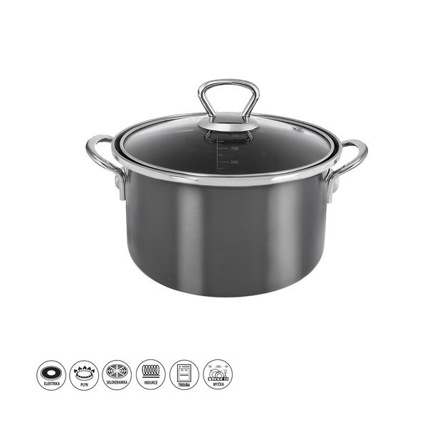 Емайлирано гърне с капак 3,25 l Metalic – Orion-image-4