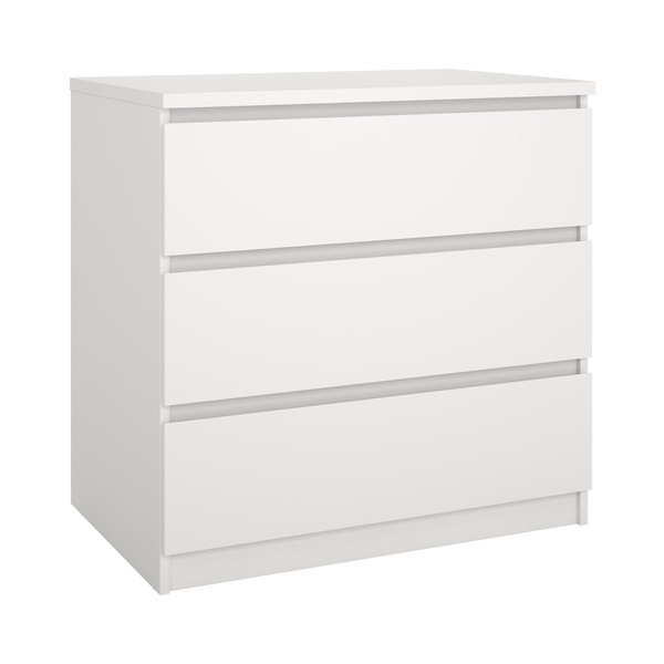 Бял скрин 77x76x50 cm Naia – Tvilum