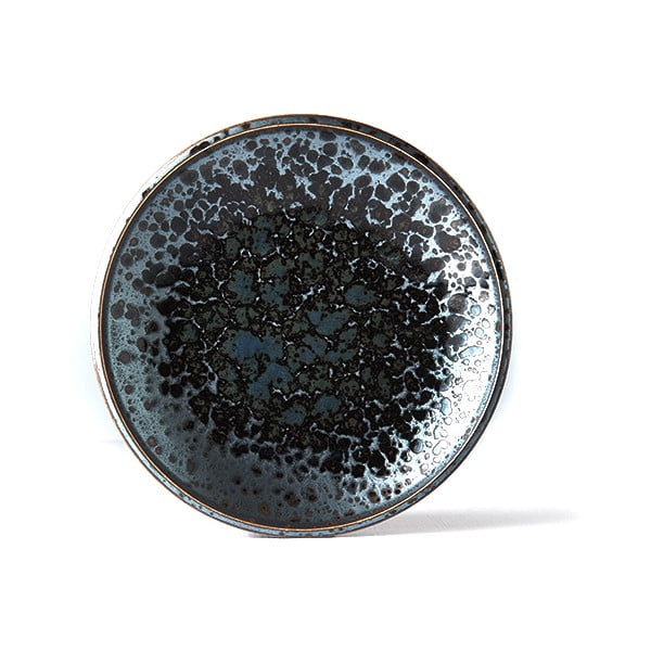 Черна керамична плоча , ø 20 cm Black Pearl - MIJ