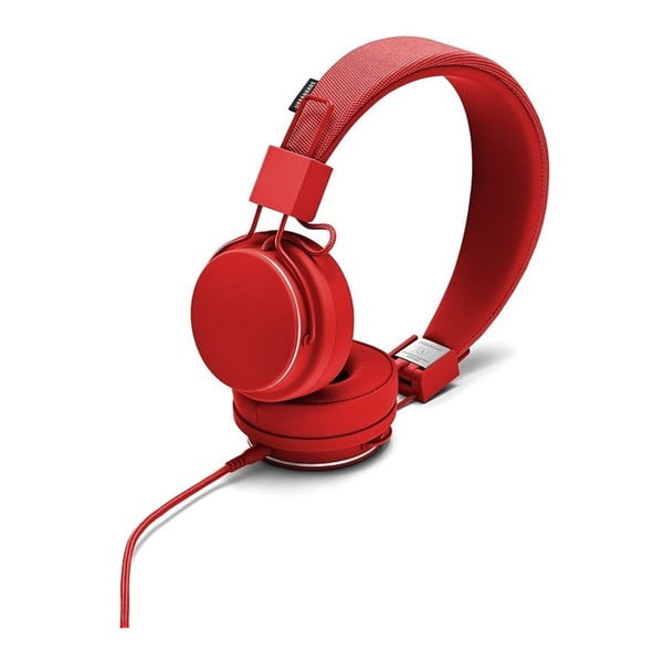 Червени слушалки с микрофон PLATTAN II Tomato - Urbanears
