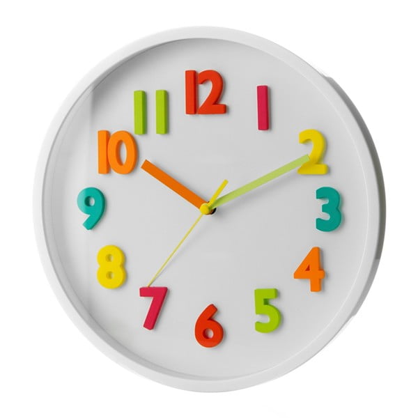 Детски часовник ø 25 cm Colourful Numbers – Casa Selección