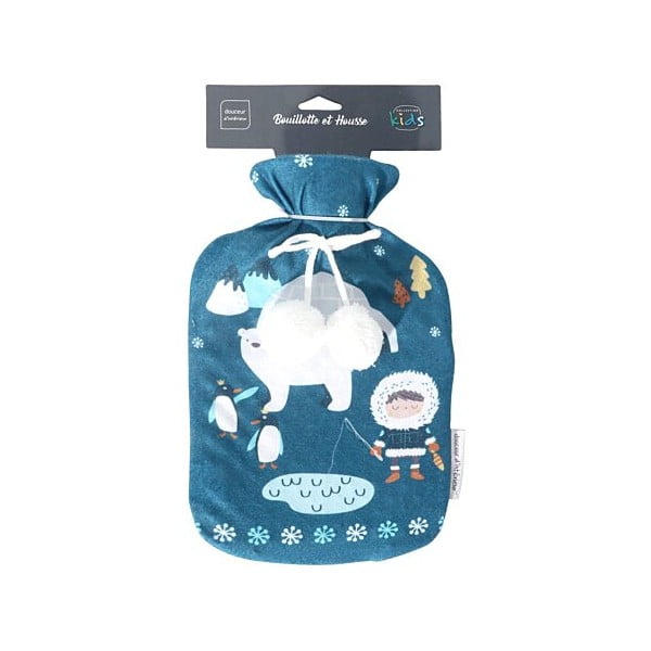 Син термофор от флийс 1,8 l Igloo – douceur d'intérieur-image-3