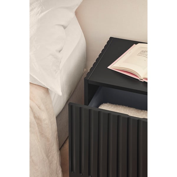 Черно нощно шкафче Doric - Teulat-image-2