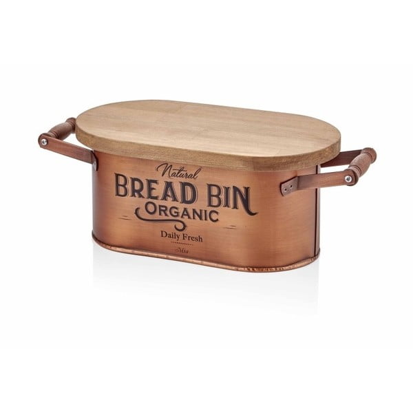 Кутия за хляб в меден цвят Хляб, дължина 41 cm - The Mia