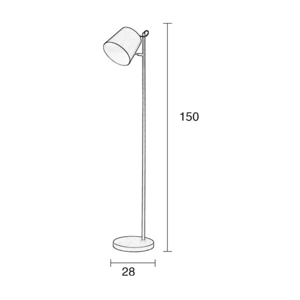 Подова лампа с бяла глава на катарама - Zuiver-image-1