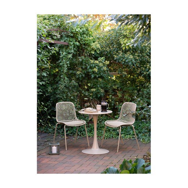 Метална кръгла градинска маса за хранене ø 60 cm Meira – House Nordic-image-1