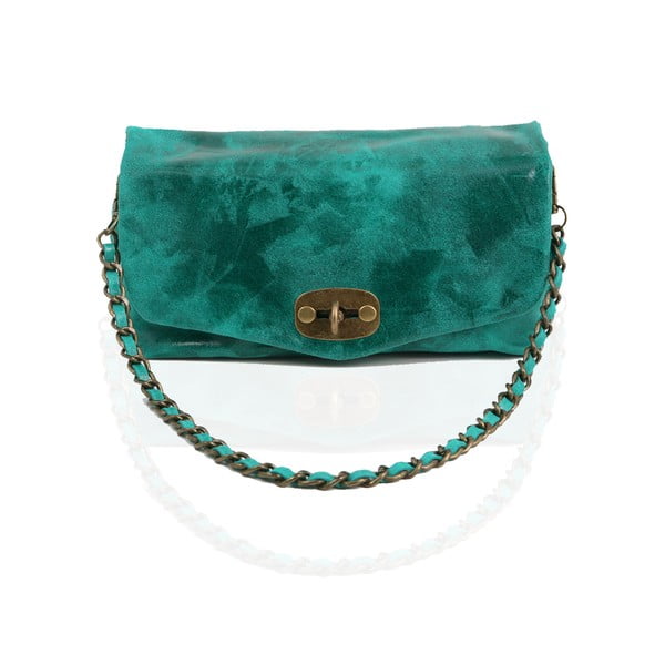 Kožená kabelka Italiana, turquoise