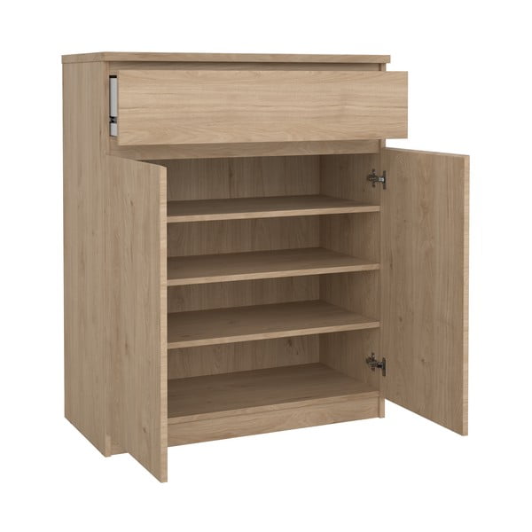 Скрин от дъбов декор в естествен цвят 80x100x40 cm Naia – Tvilum-image-2