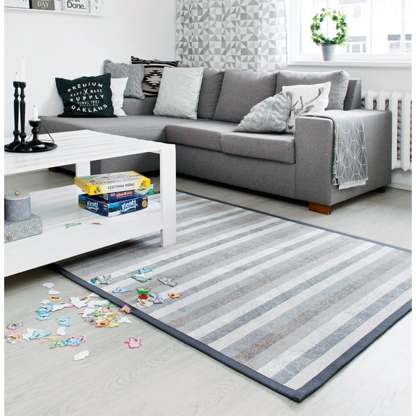 Сив детски килим 230x160 cm Treski - Narma-image-3