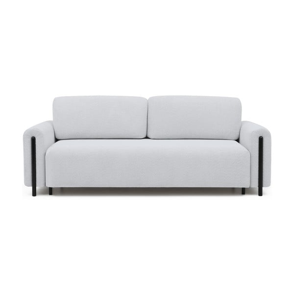 Сив разтегателен диван с място за съхранение от букле 244 cm Arcadova – ELTAP