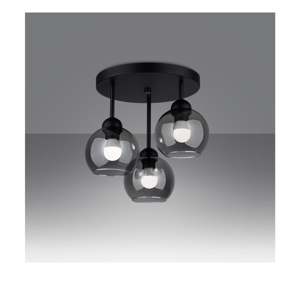 Черна лампа за таван ø 15 cm Grande - Sollux-image-2