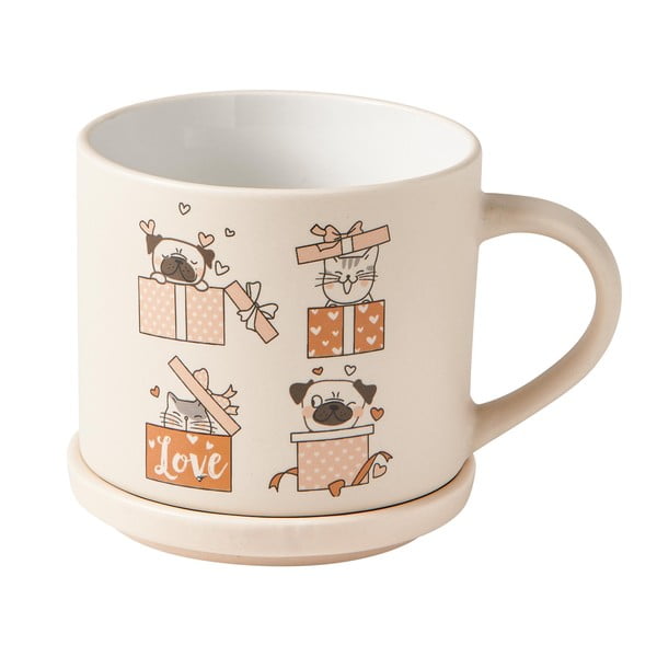 Бежово-светлокафяви порцеланови чаши в комплект от 2 бр. 35 мл - Brandani-image-3