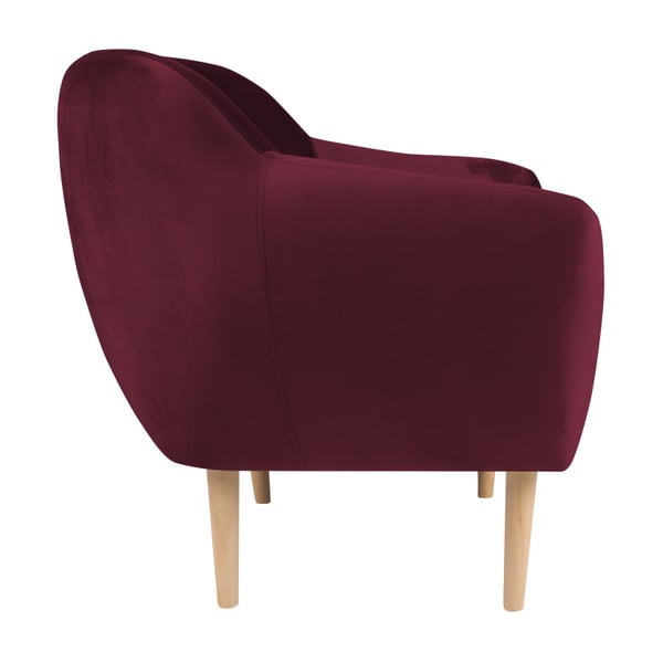 Vínově červené křeslo Mazzini Sofas Benito-image-4