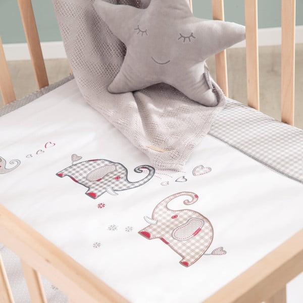 Кошара за игра на колелца в естествен цвят 100x75 cm Jumbo Twins – Roba-image-3